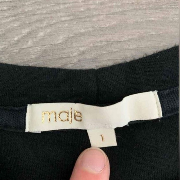 Maje size 1 black pink shirt - Picture 3 of 4